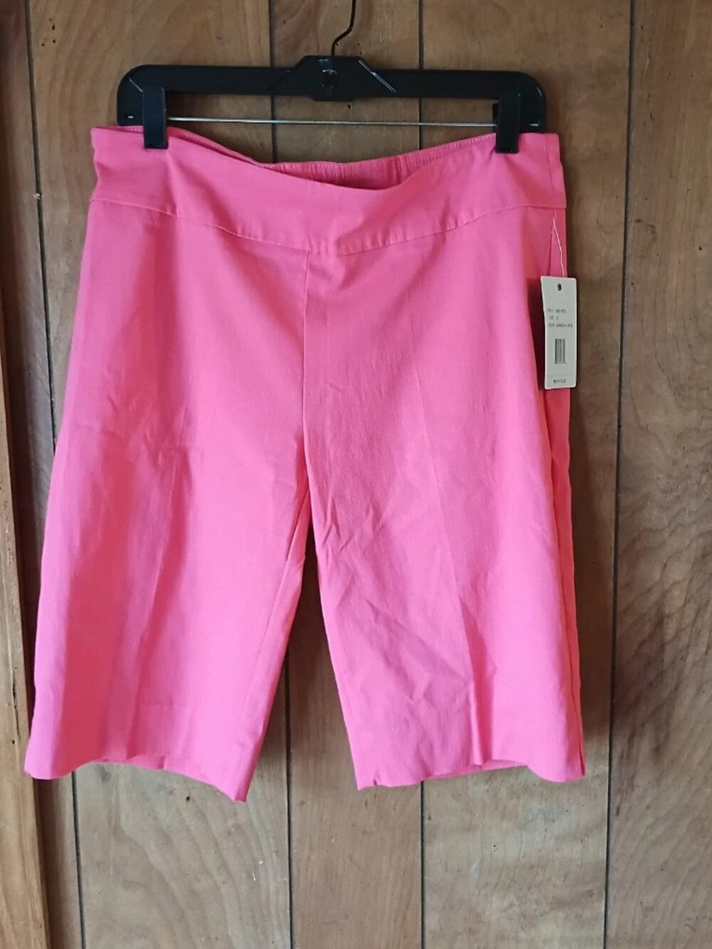 Zac & Rachel Women’s Bermuda Shorts Size 14 Pink Pull On Stretch NWT